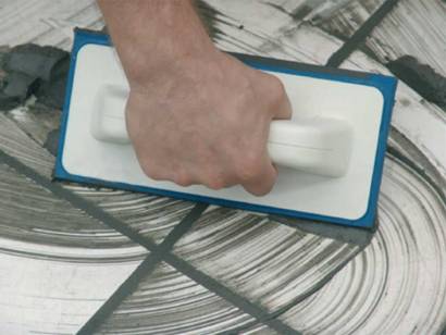 Шпатель для нанесения цементной затирки Soft, синий