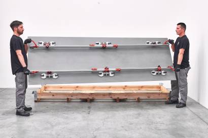 Две направляющих с 6-ю присосками