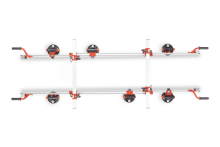 Рама с 6-ю вакуумными присосками с манометром Рама с 6-ю вакуумными присосками с манометром